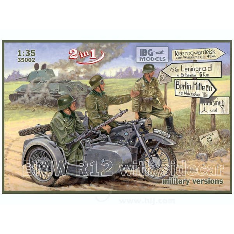 1/35 BMW R12 with Sidecar Military Ver.