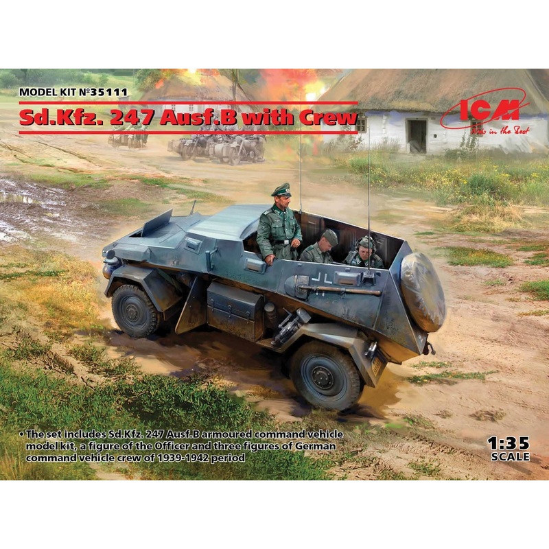 1/35 Germany Sd.Kfz.247 Ausf.B W / Crew