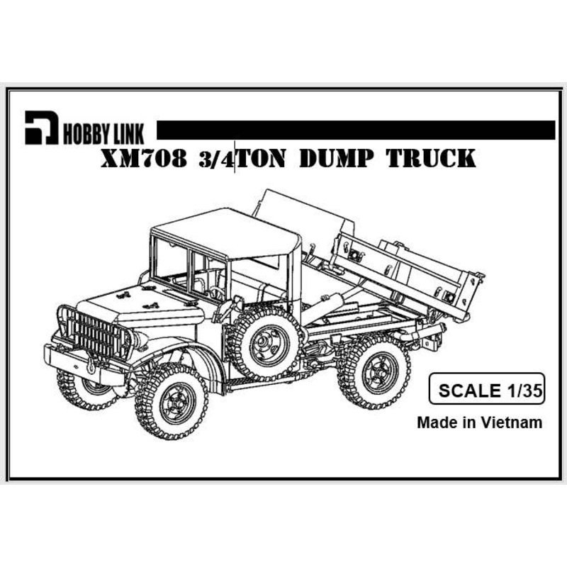 1/35 U.S. Dodge XM708 Dump Truck Full Kit