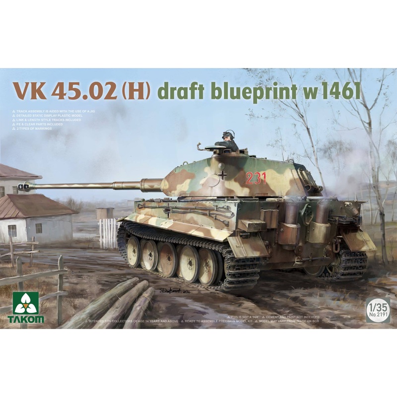 1/35 VK45.02(H) Draft Blueprint w1461