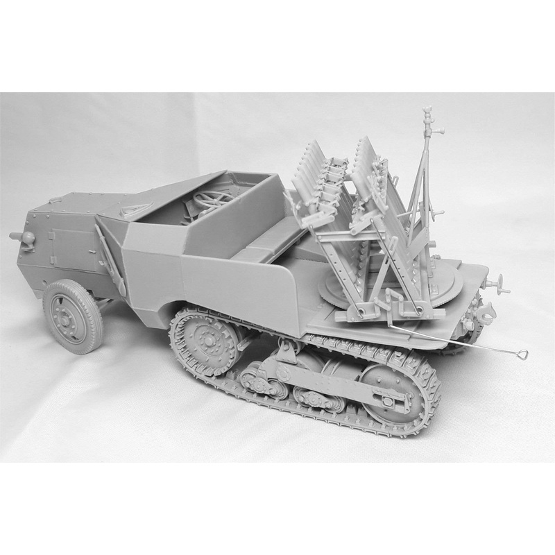 1/35 WW.II German SOMUA MCG Light Multiple Mortar (16 barrels) S307 (f) Prototype Vehicle/Early Production Vehicle Full Kit (with decals)