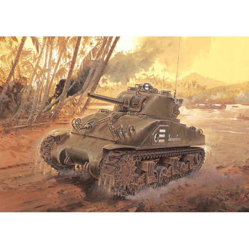 1/35 WW.II U.S. Army M4 Sherman Composite Body Pacific Front with Magic Track