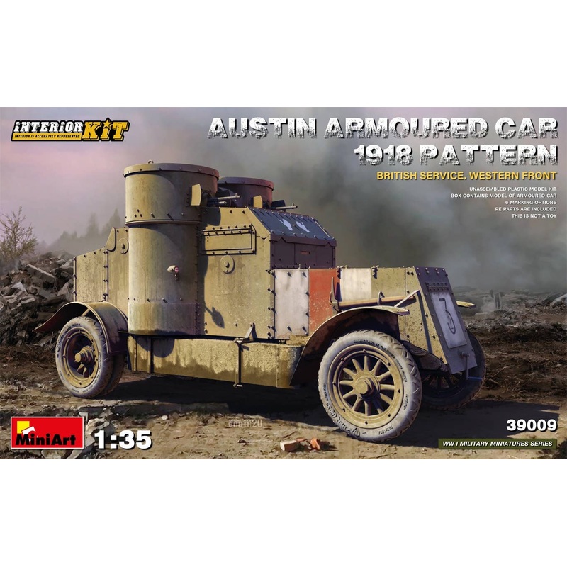 1/35 Austin Armored Car 1918 Made In England (Western Front) Full Interior