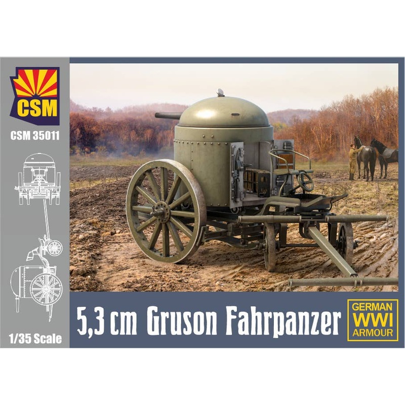 1/35 German 5.3cm Gruson Fahrpanzer