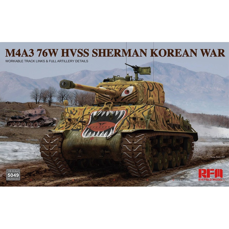 1/35 M4A3 76W HVSS Sherman Medium Tank Korean War