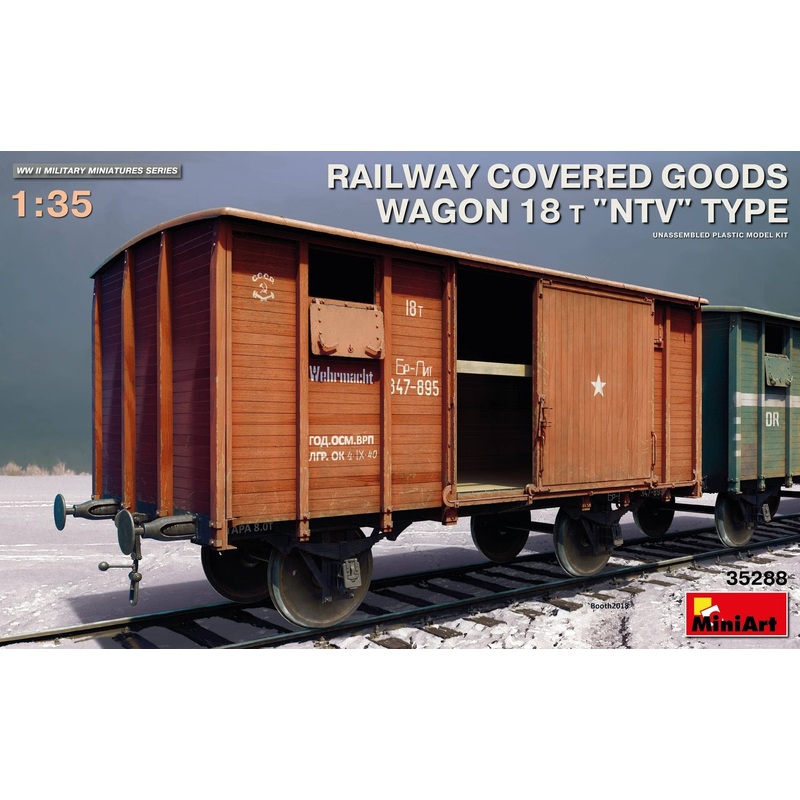 1/35 Railway Covered Goods Wagon 18t NTV Type