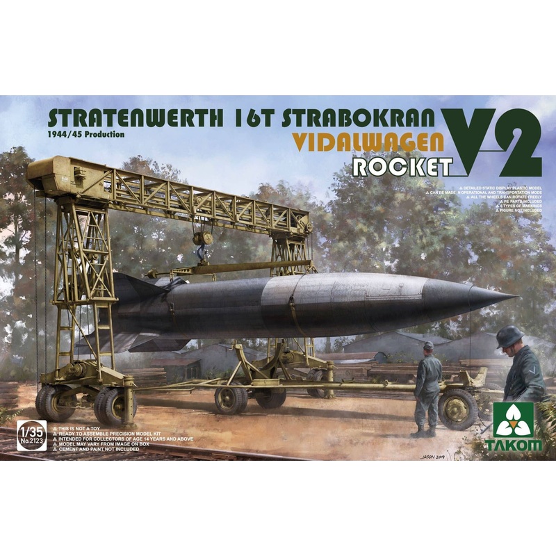 1/35 Stratenwerth 16T Strabokran Vidalwagen V2 Rocket