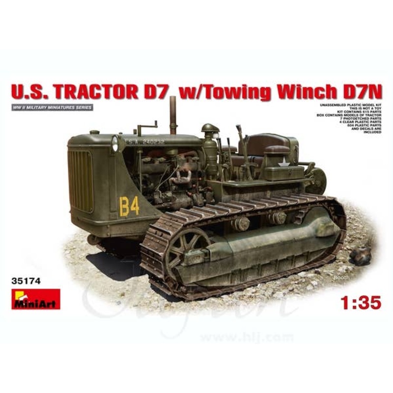 1/35 US Tractor D7 w/Towing Winch D7N