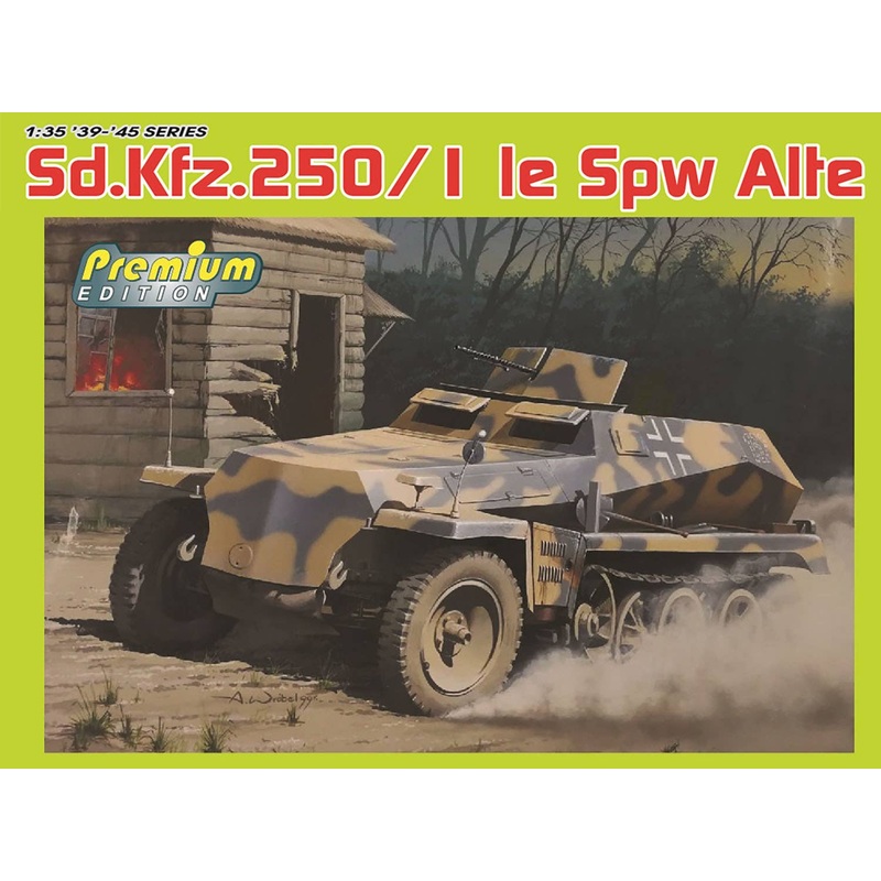 1/35 WW.II German Army Sd.Kfz.250/1 1e Alte Light Armored Personnel Carrier Magic Truck / Metal Width Pole / Gen2 Accessories Included Luxury Specifications