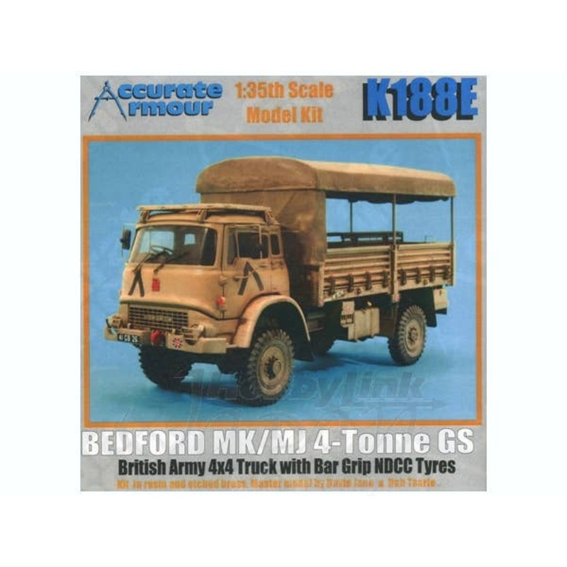 1/35 Bedford MK/MJ 4-Ton G.S. w/Bar Grip Tire Set