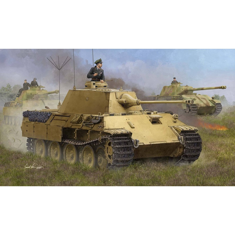 1/35 German Panther Artillery Observation Vehicle 5cm KwK 39 Mounted