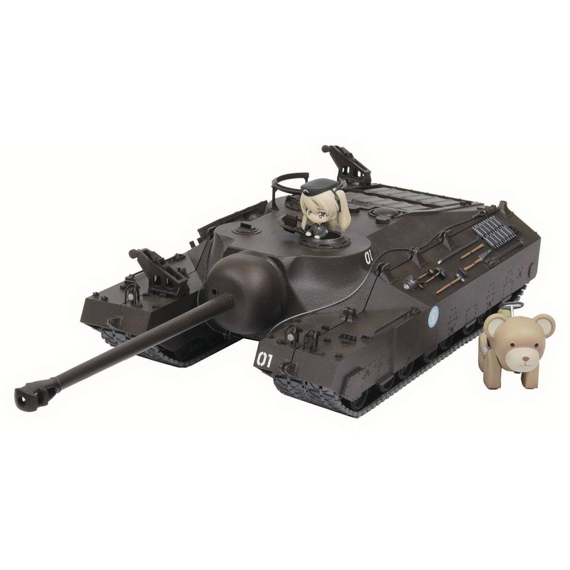1/35 Girls und Panzer T28 Heavy Tank University Selection Team Petit Alice Figure Special Limited Edition with Voitek