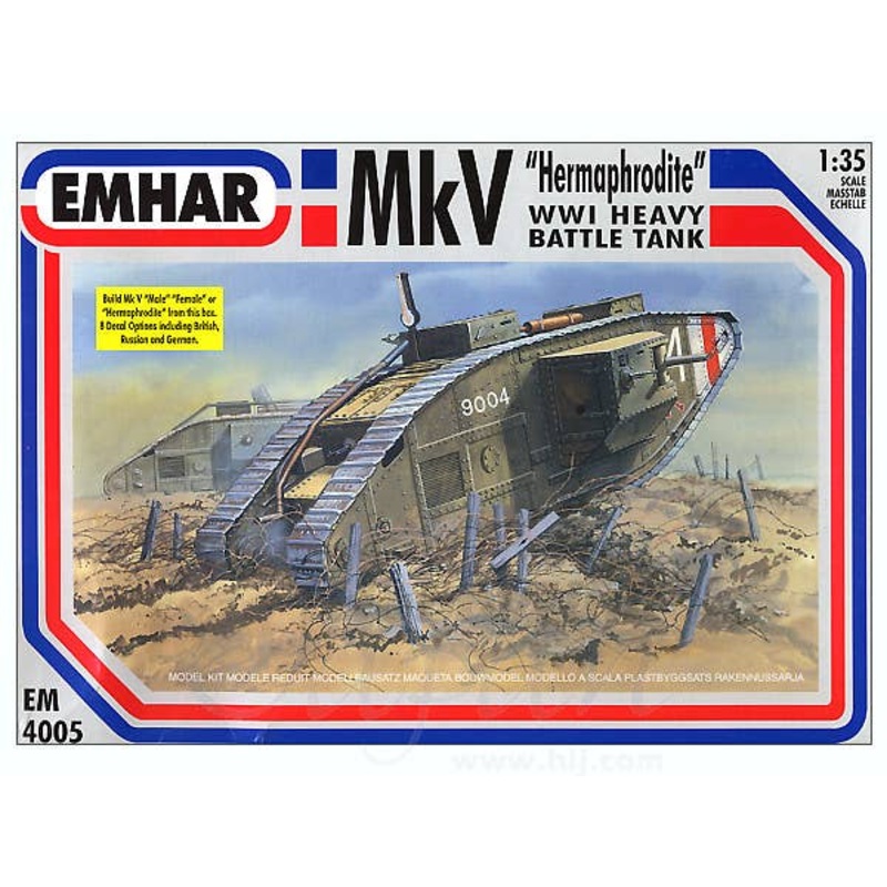 1/35 Mk V "Hermaphrodite" WWI Heavy Battle Tank