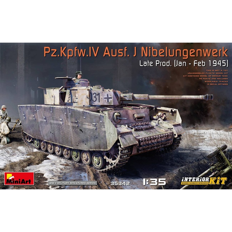 1/35 Panzer IV J-Type Nibelungenlied Late Model January-February 1945 Full Interior