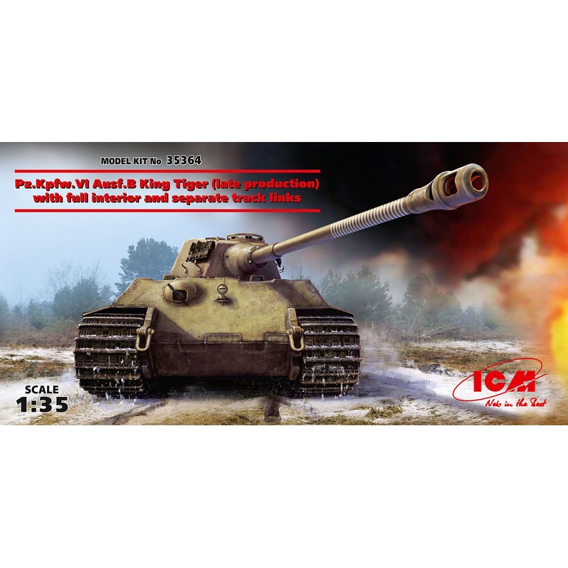 1/35 Pz.Kpfw.VI Ausf.B King Tiger (Late Production) w/Full Interior