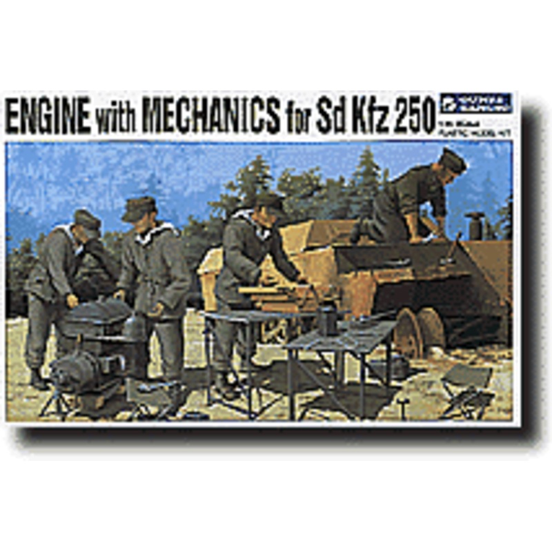 1/35 Sd.Kfz.250 Engine and Figures