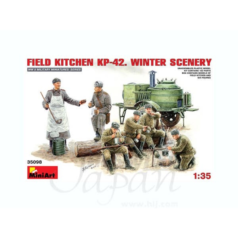 1/35 Soviet Field Kitchen KP-42 Winter Scenery