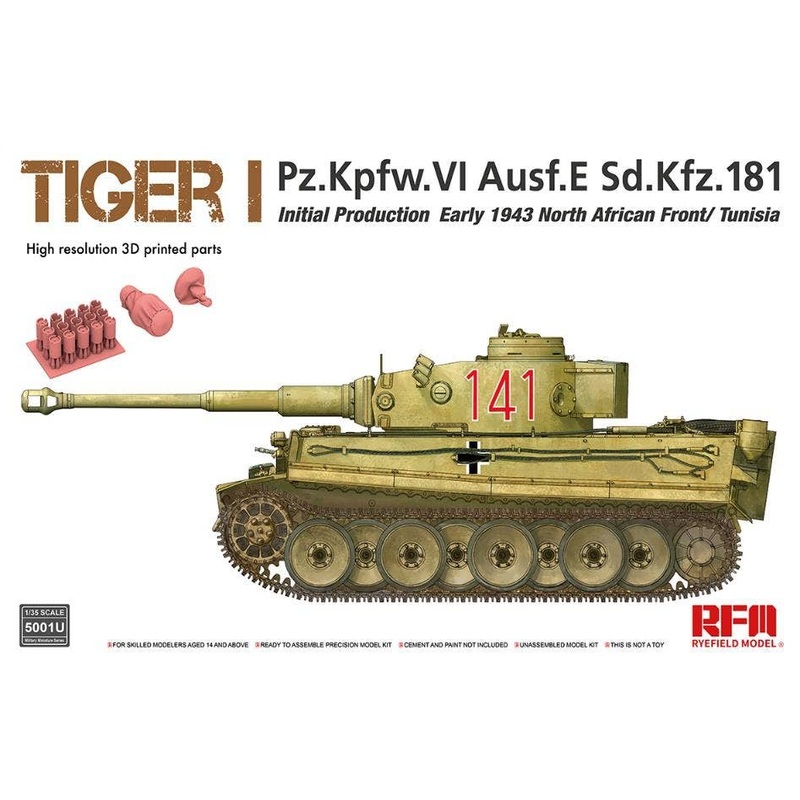 1/35 Tiger I Heavy Tank Initial Production Early 1943 (No Interior)