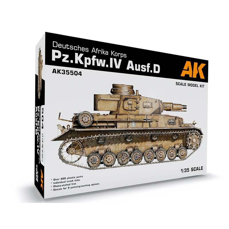 1/35 WW.II German Army Panzer IV Type D German Africa Corps Specification