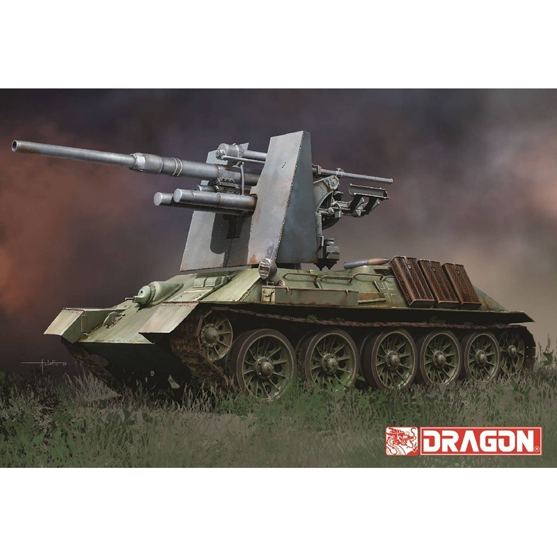 1/35 WW.II German T-34 747 (r) with 8.8cm Flak 36/37