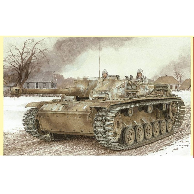 1/35 WWII German StuG III Type F/8 Late Production with Winterkette Magic Track / Figure Included