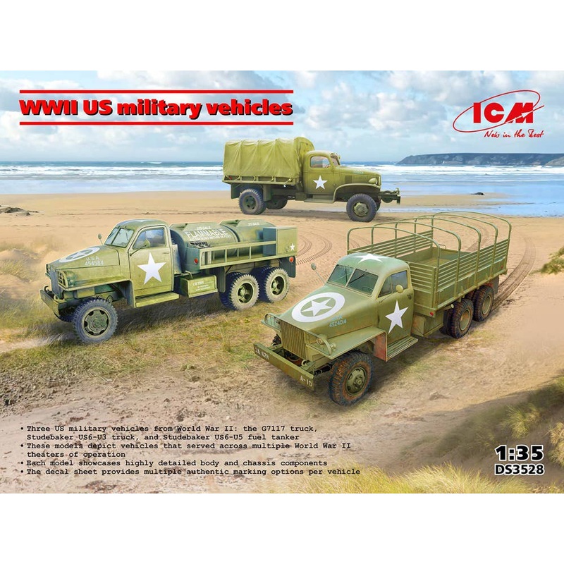 1/35 WWII US military vehicles