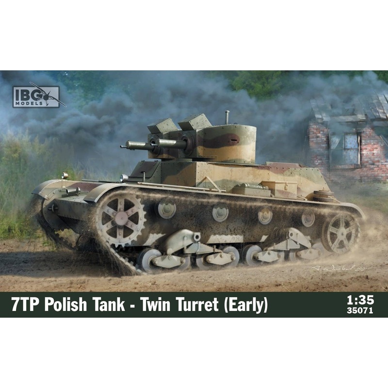 1/35 7TP Polish Twin Turret Type Tank Early Type