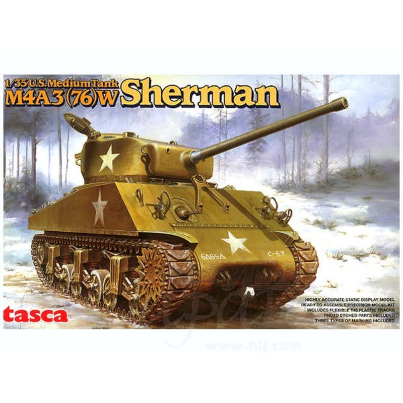 1/35 B-Grade US Medium Tank M4A3(76)W Sherman