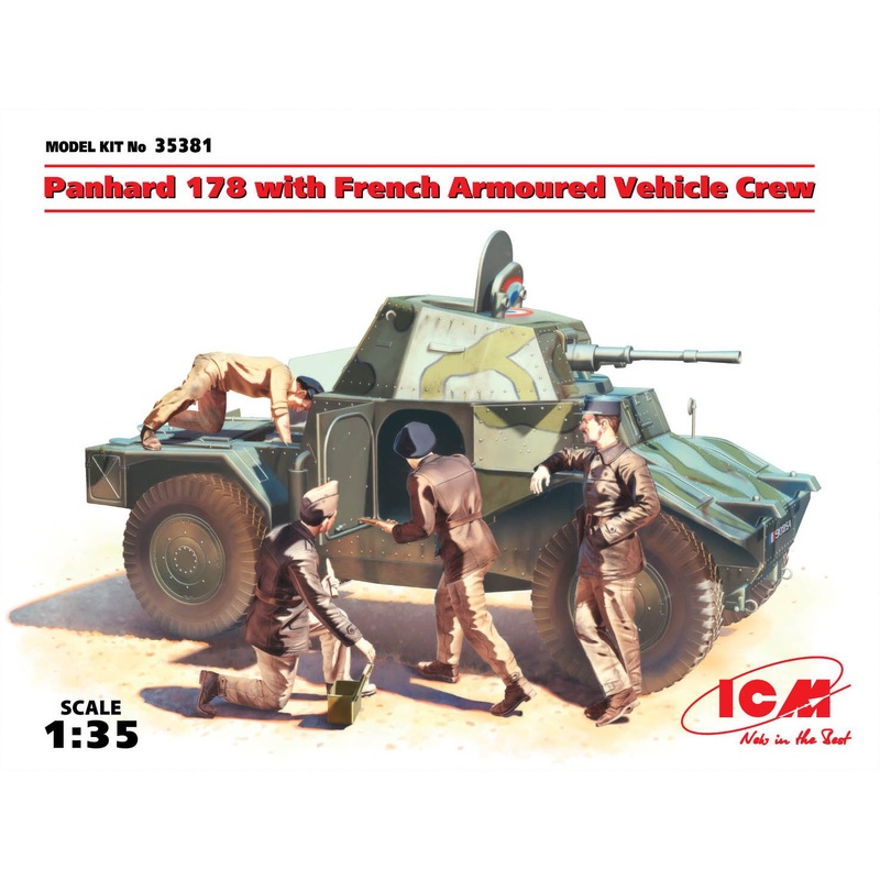 1/35 French Panhard AMD-35(178) Armored Vehicle w/ Crew