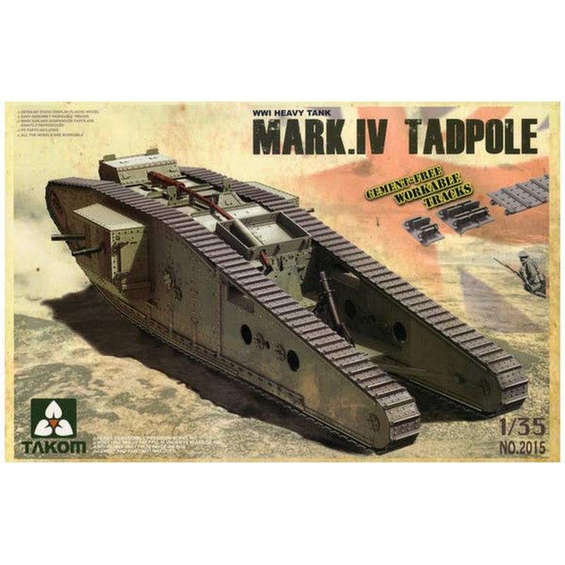 1/35 Heavy Battle Tank Mark IV Male "Tadpole"