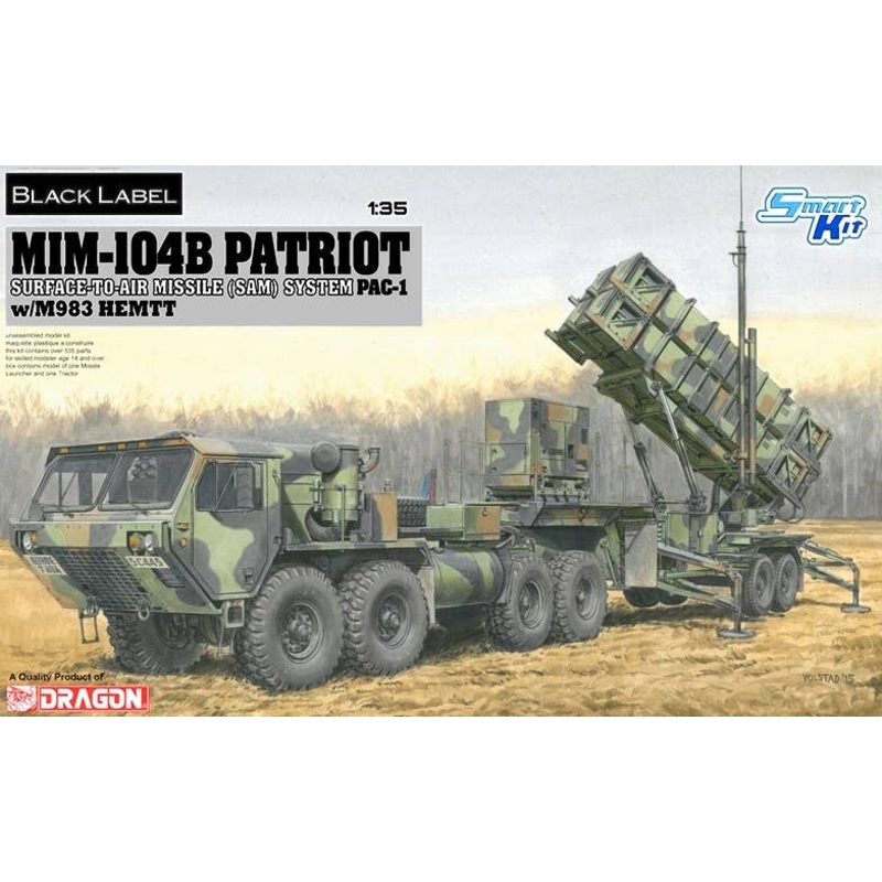 1/35 MIM-104B Patriot Surface-To-Air Missile (SAM) System (PAC-1) w/M983 HEMTT