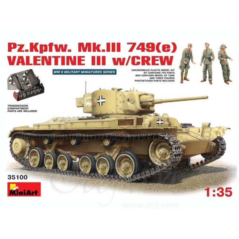 1/35 Pz.Kpfw. Mk.III 749(e) Valentine III w/Crew