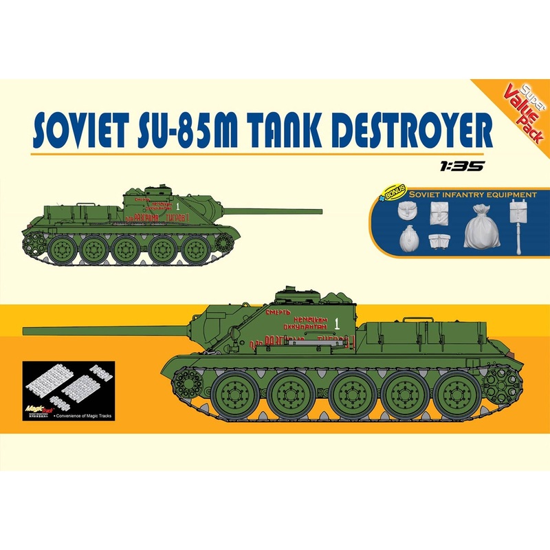 1/35 Soviet SU-85M Tank Destroyer (Orange)