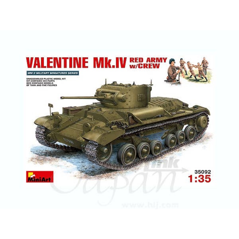 1/35 Valentine Mk.IV Red Army w/Crew