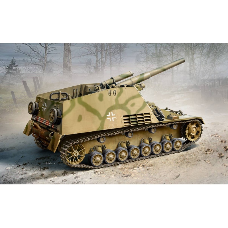 1/35 WW.II German Army Sd.Kfz.165 Hummel Self-propelled Artillery Very Early Production Type with Magic Track