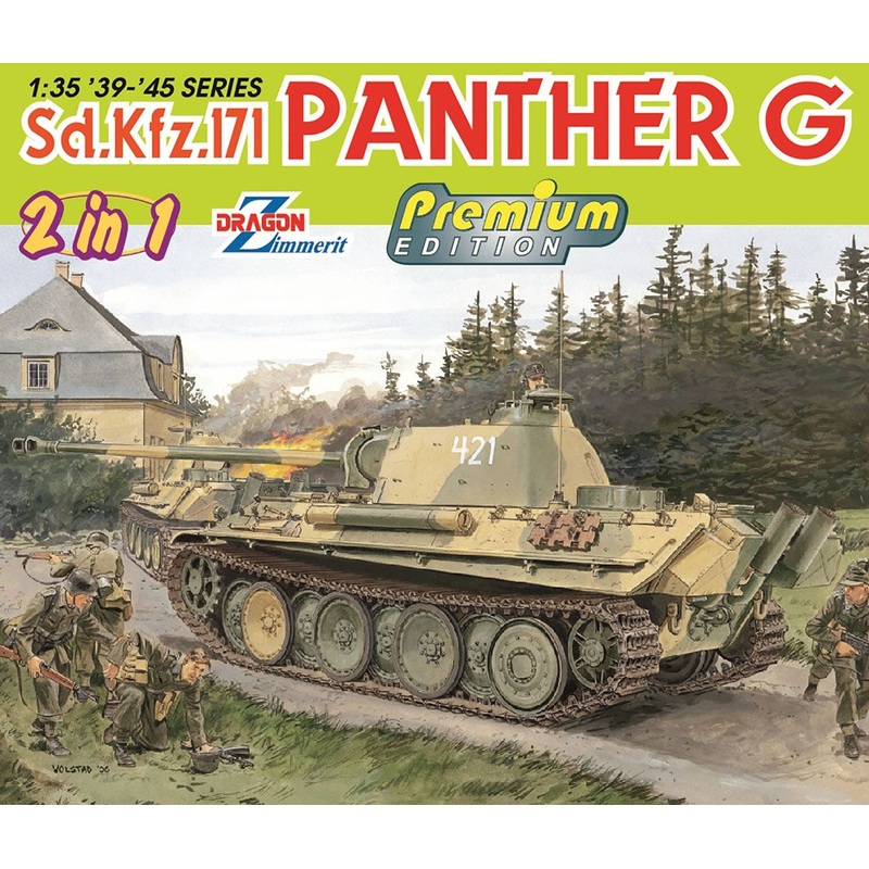 1/35 WW.II German Army Sd.Kfz.171 Panther G Type 2in1 Magic Track & Aluminum Gun Barrel Included