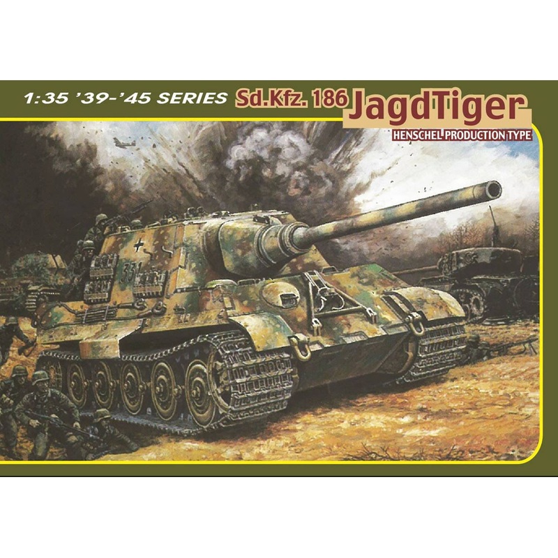 1/35 WW.II German Army Sd.Kfz.186 Jagdtiger Henschel Type Magic Track / Figure Included