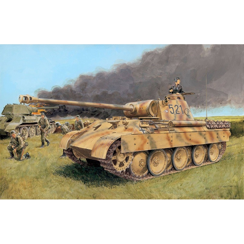 1/35 WW.II German Panther Type D 39th Tank Regiment 52nd Tank Battalion 1943 Kursk Magic Track Included