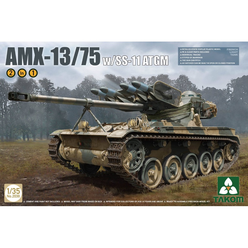1/35 AMX-13/75 w/SS-11 ATGM (2 in 1)