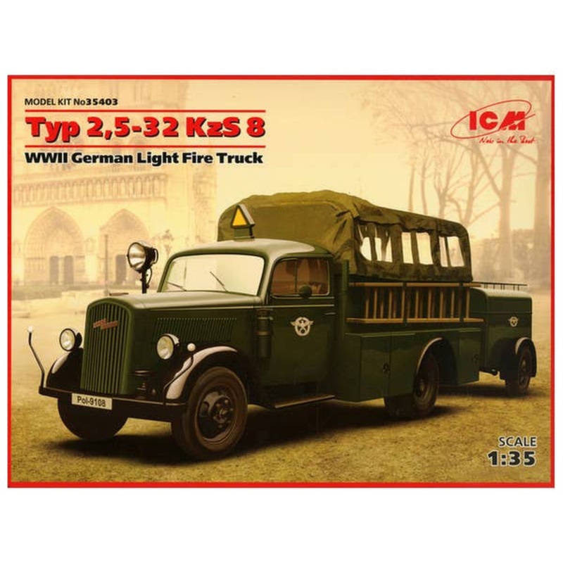 1/35 German Light Fire Truck (2.5-32 KzS8)