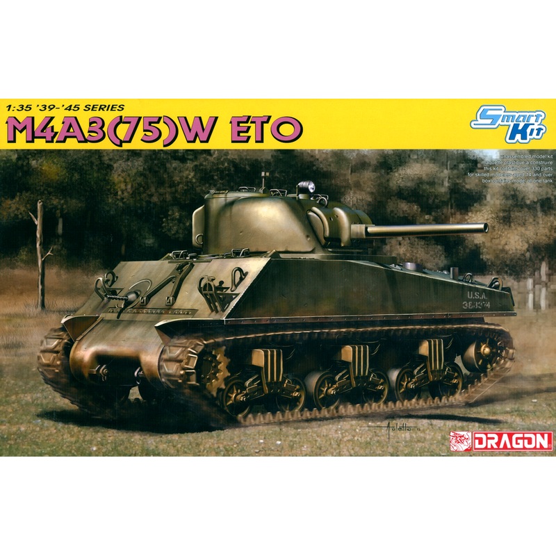 1/35 M4A3 75(W) ETO Sherman & US Army Anti Tank Team Japan Special Limited Edition