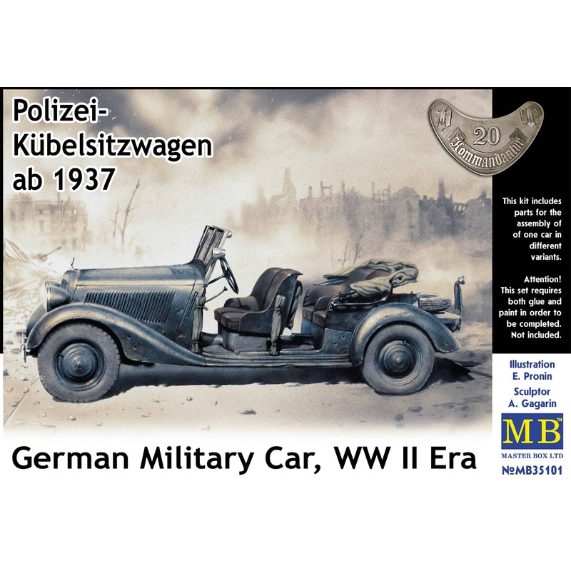 1/35 Polizei-Kuebelsitzwagen ab 1937, German Military Car, WW II Era