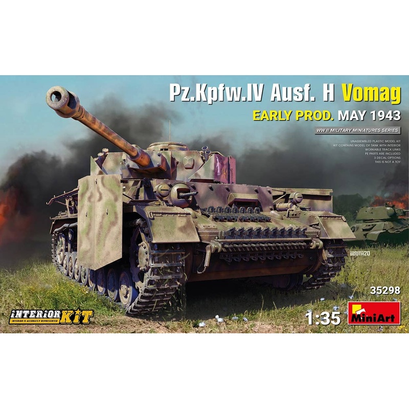 1/35 Pz.Kpfw.IV Ausf. H Vomag Factory Made Early Production May 1943 (Full Interior)