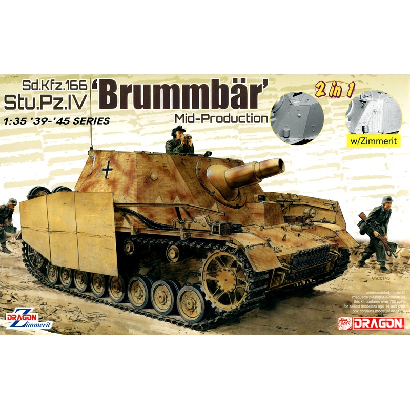 1/35 Sd.Kfz.166 Stu.Pz.IV Brummbar Mid-Production (2 in 1)