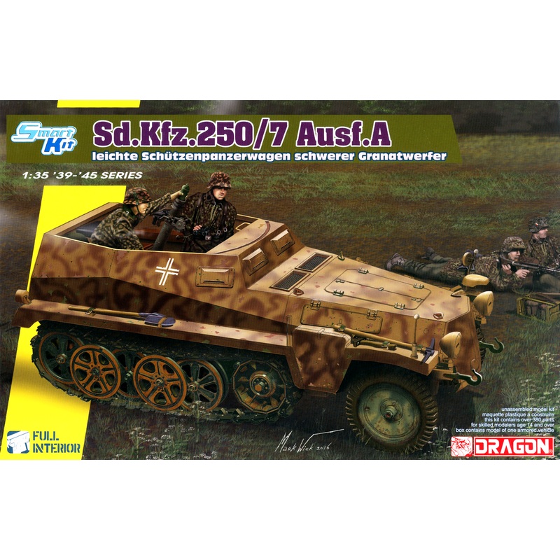 1/35 Sd.Kfz.250/7 Atle 8cm Mortar Carrier w/ Full Interior