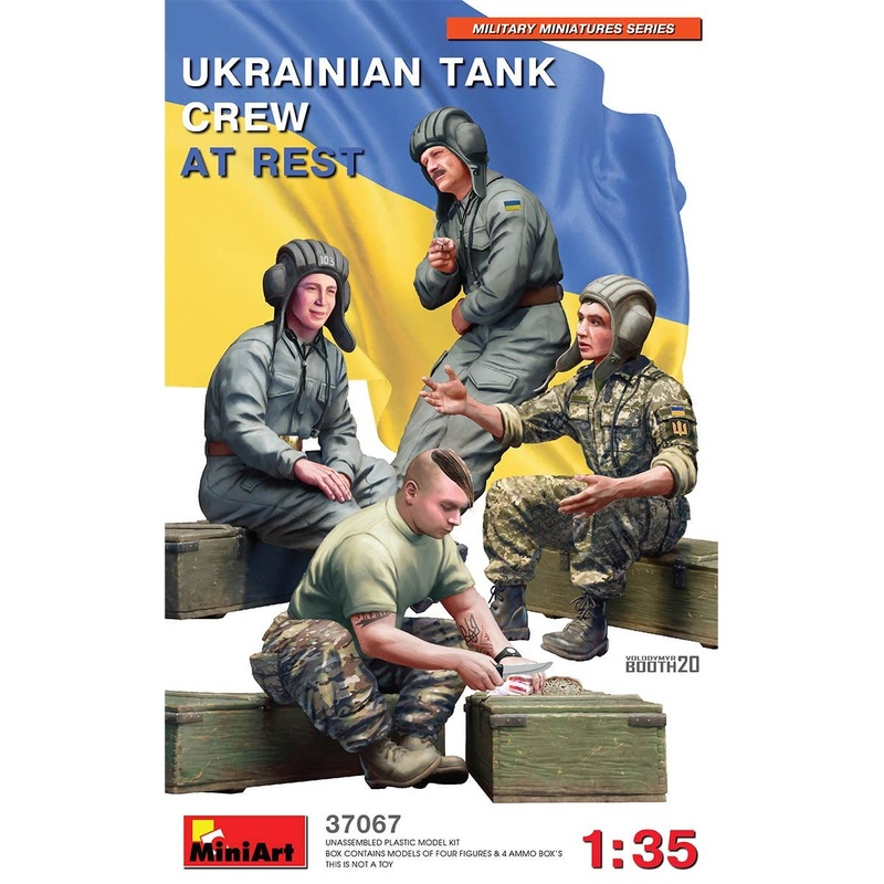 1/35 Ukrainian Panzerkampfwagen Crew At Rest 4pcs