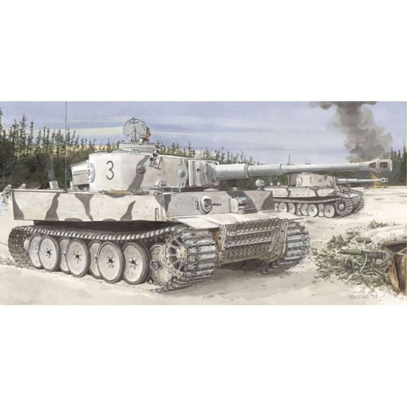 1/35 WW.II German Army Tiger I Very Early Production Type 502nd Heavy Tank Battalion Leningrad 1942/43 with Magic Track