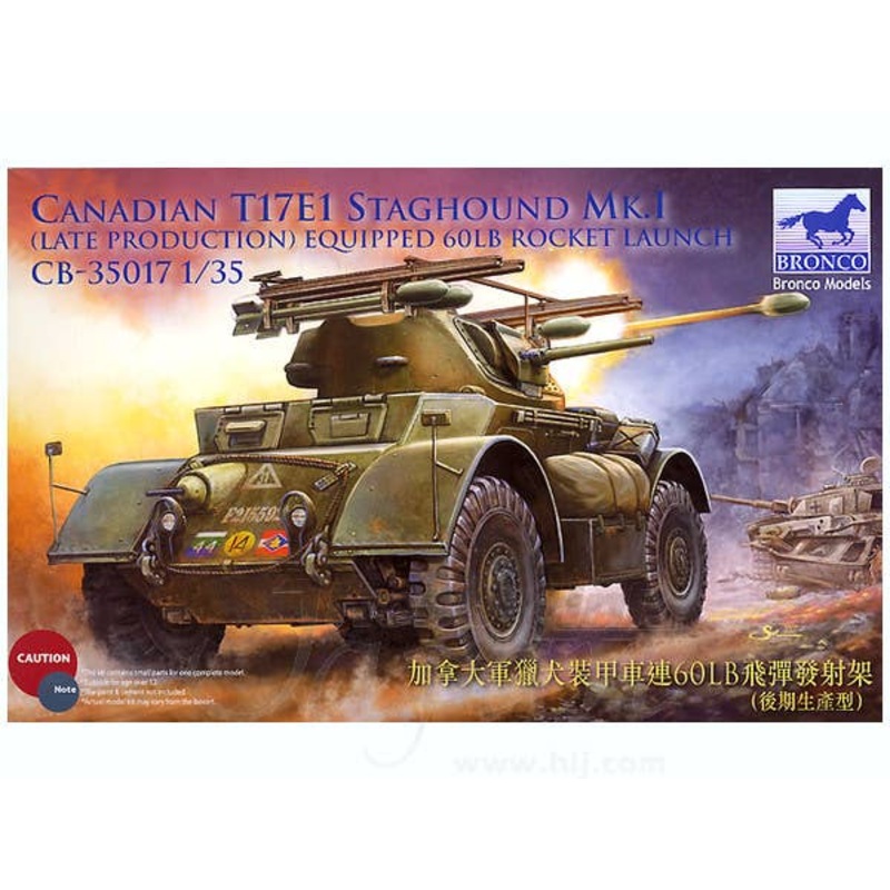 1/35 Canadian T17E1 Staghound Mk. I Late w/Rocket Launc