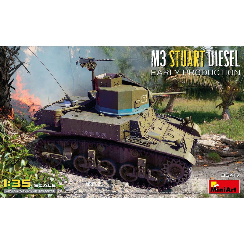 1/35 M3 Stuart Diesel Early Production