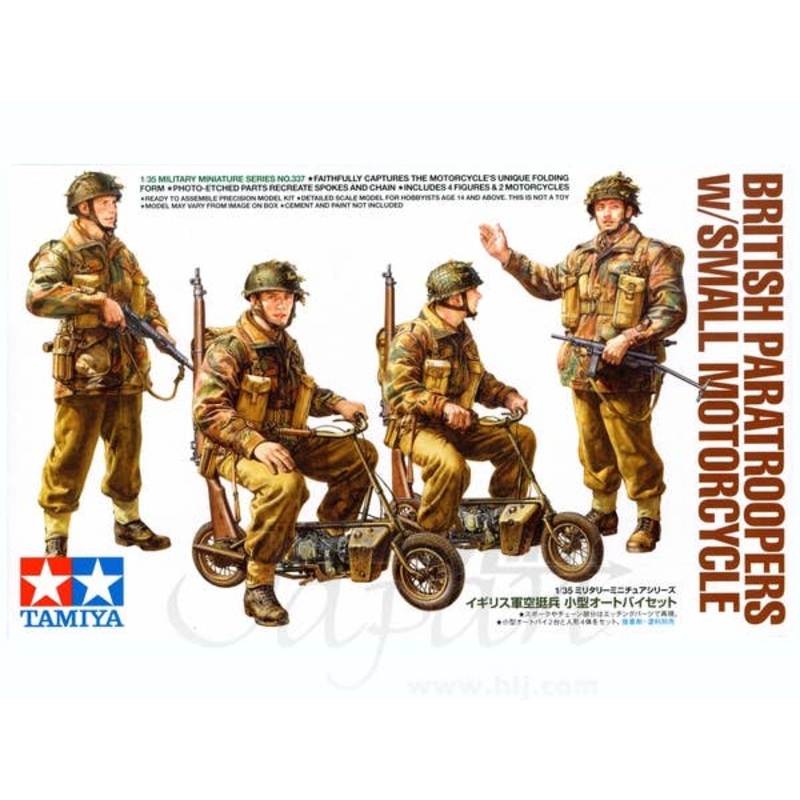 1/35 MM British Paratroopers & Mini Bike Set